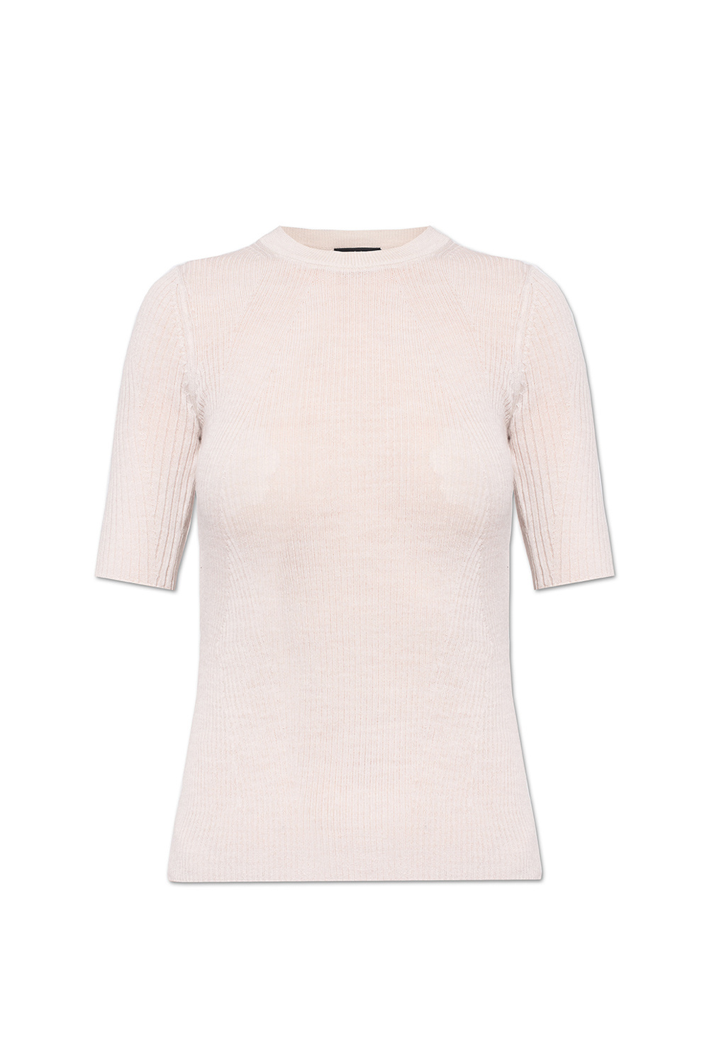 Stripe Detail Crop T-Shirt - Wool T - black shirt Rag & Bone
